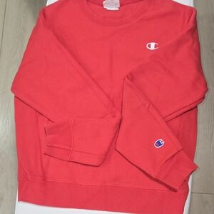 Champion Men's Vibrant Red Crewneck Sweater